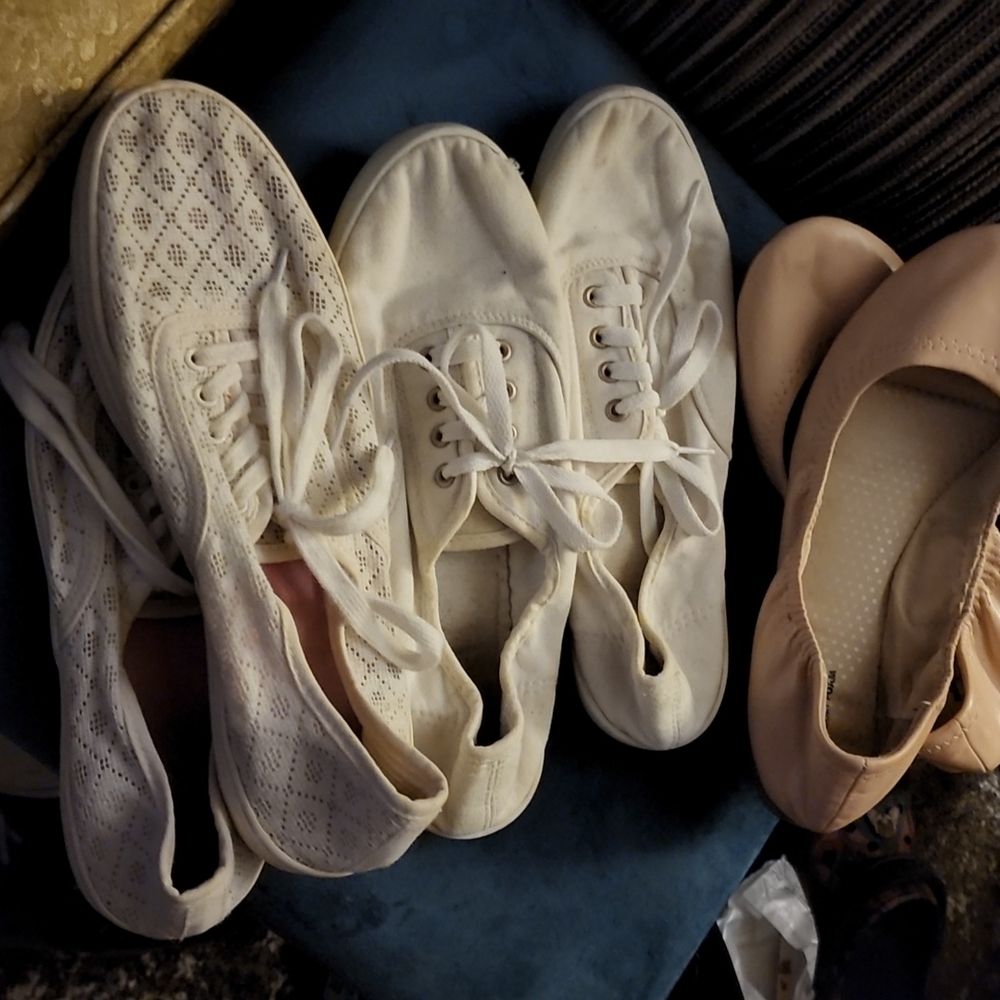 Lot of 3 comfy slip on shoes